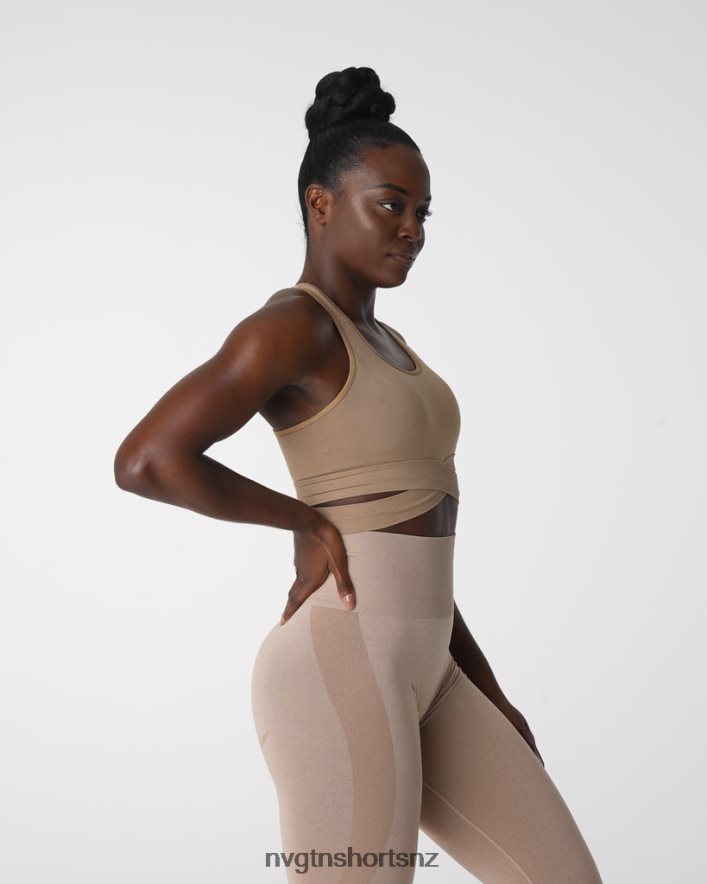NVGTN Women Sculpt Seamless Bra Top 8204ZJ145 Beige Fitness