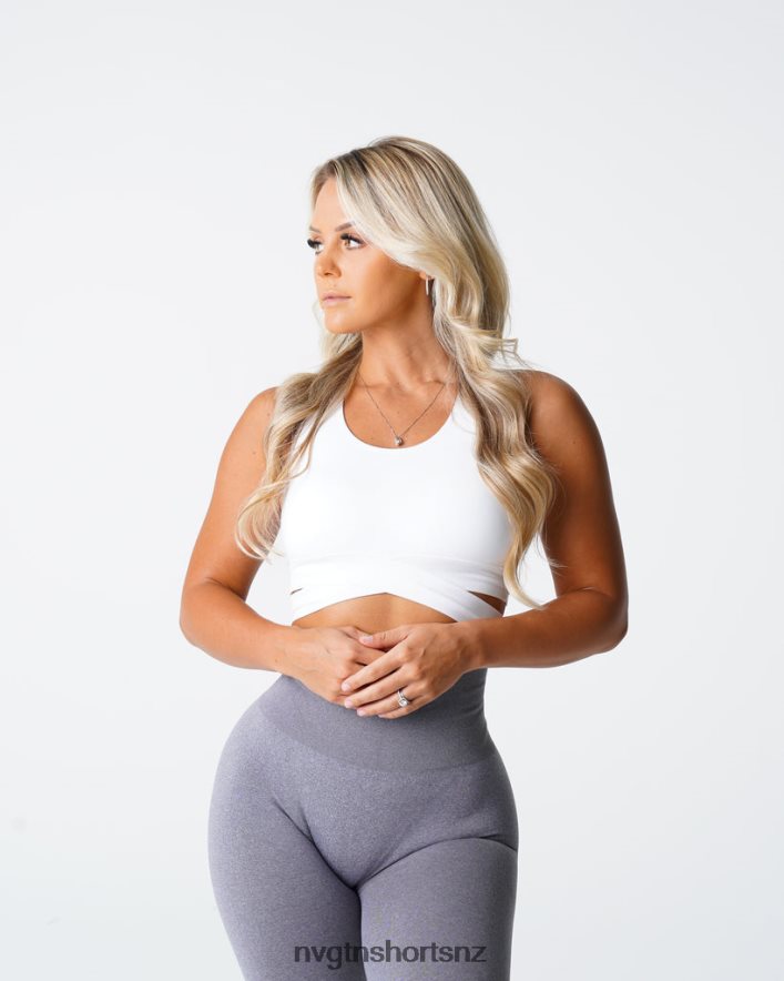 NVGTN Women Sculpt Seamless Bra Top 8204ZJ201 White Fitness
