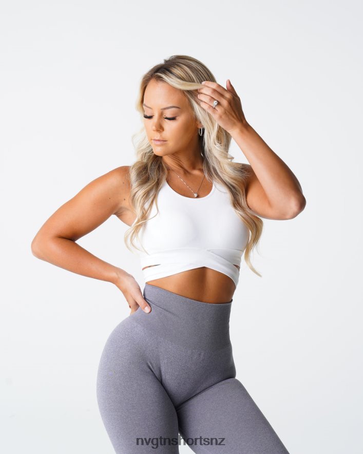 NVGTN Women Sculpt Seamless Bra Top 8204ZJ201 White Fitness
