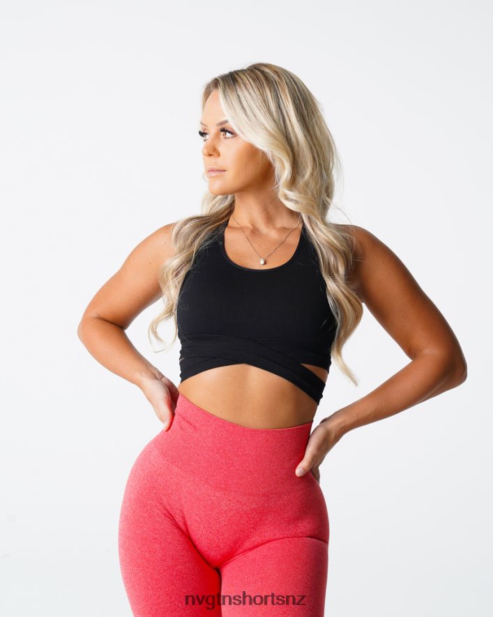 NVGTN Women Sculpt Seamless Bra Top 8204ZJ202 Black Fitness