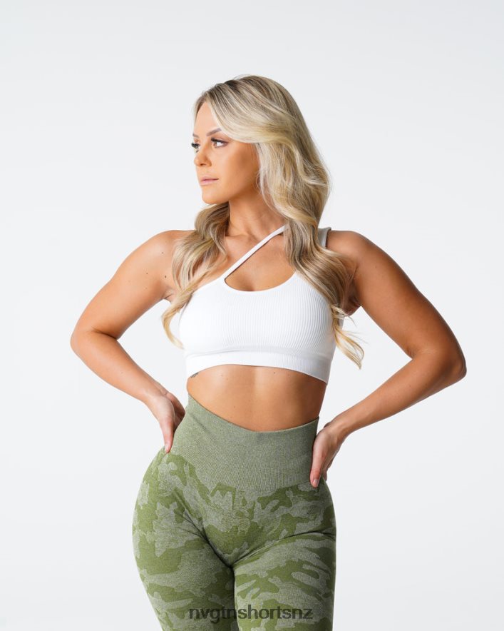 NVGTN Women Streamline Seamless Bra 8204ZJ125 White Fitness