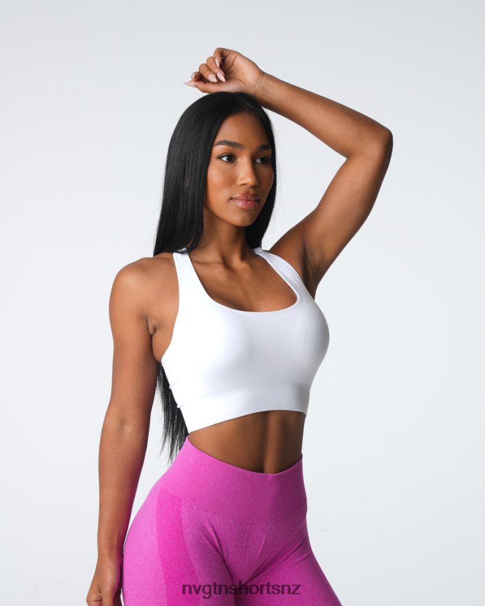 NVGTN Women Thrive Seamless Bra 8204ZJ6 White Fitness