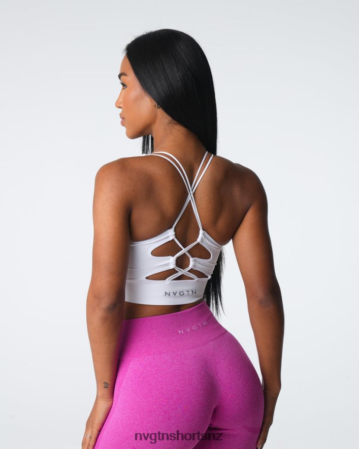 NVGTN Women Thrive Seamless Bra 8204ZJ6 White Fitness