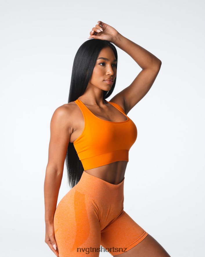 NVGTN Women Thrive Seamless Bra 8204ZJ8 Burnt Orange Fitness