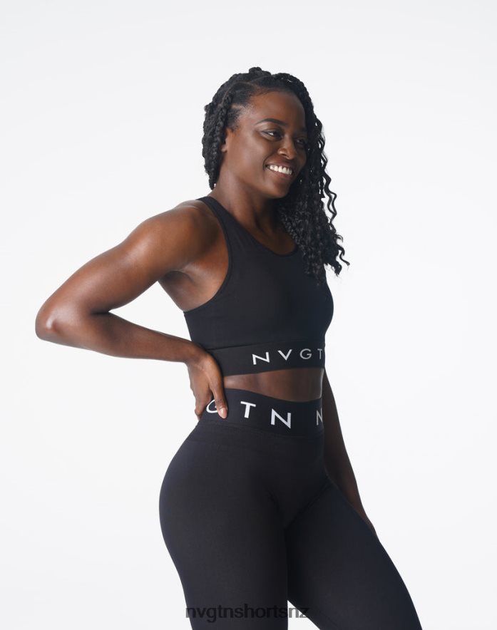 NVGTN Women Trilogy Sport Seamless Bra 8204ZJ132 Black Fitness