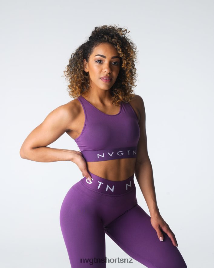 NVGTN Women Trilogy Sport Seamless Bra 8204ZJ33 Amethyst Fitness
