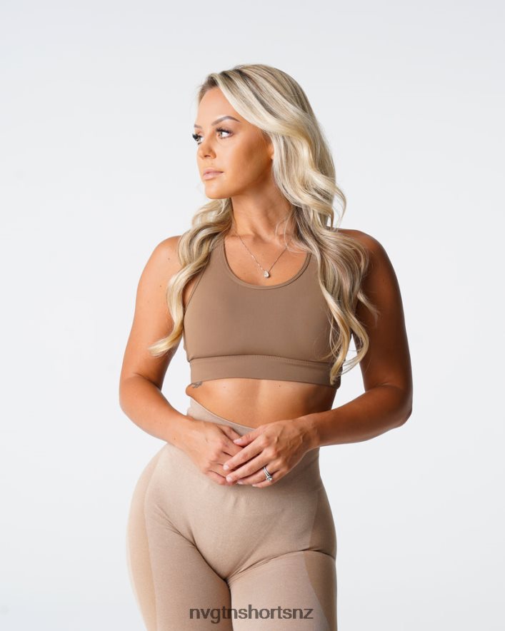 NVGTN Women Trio Bra 8204ZJ189 Mocha Fitness