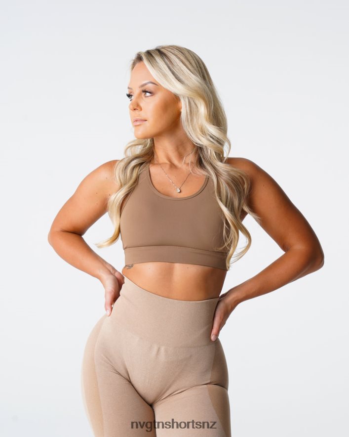 NVGTN Women Trio Bra 8204ZJ189 Mocha Fitness