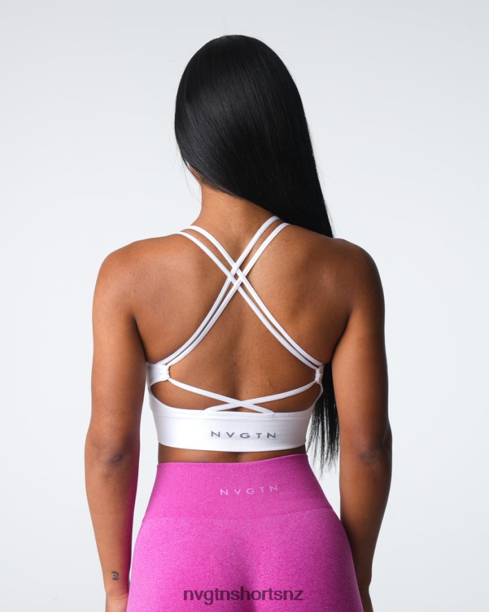 NVGTN Women Virtue Seamless Bra 8204ZJ10 White Fitness
