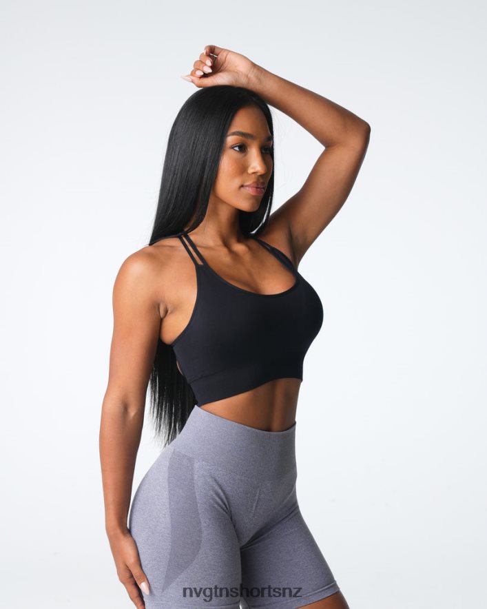 NVGTN Women Virtue Seamless Bra 8204ZJ9 Black Fitness