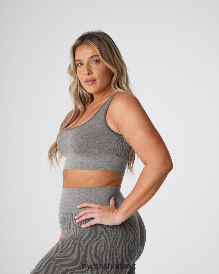 NVGTN Women Zebra Eclipse Seamless Bra 8204ZJ220 Khaki Green Fitness