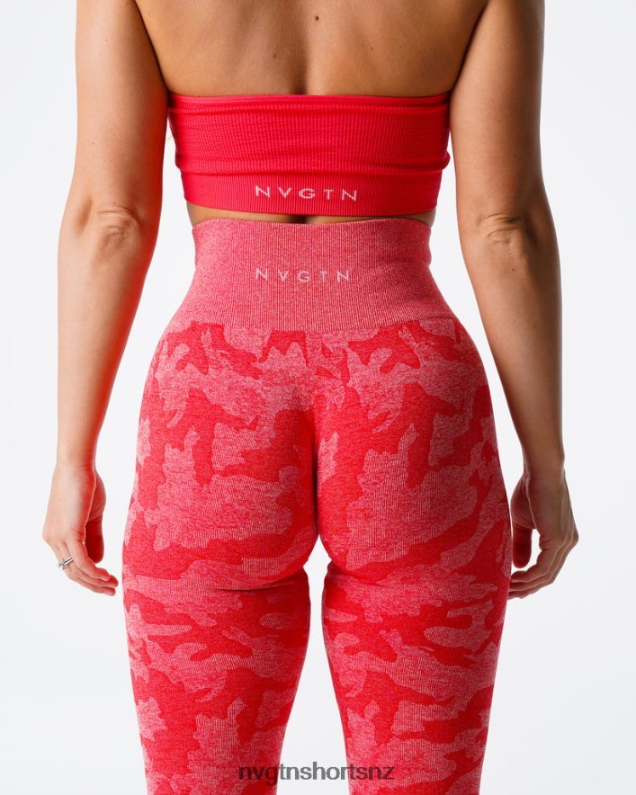 NVGTN Women Camo Seamless Leggings 8204ZJ549 Candy Apple Fitness