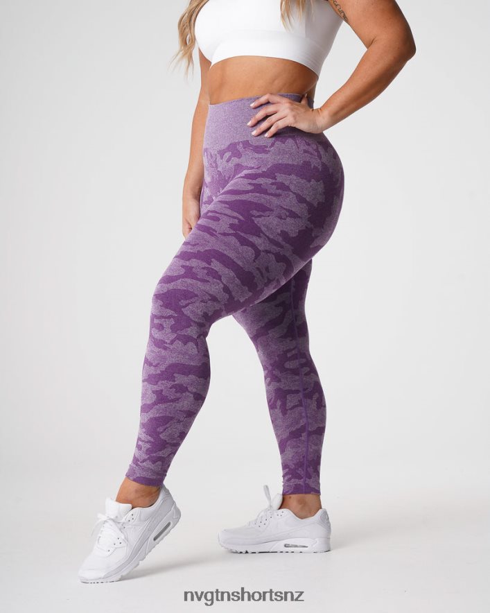 NVGTN Women Camo Seamless Leggings 8204ZJ658 Violet Fitness