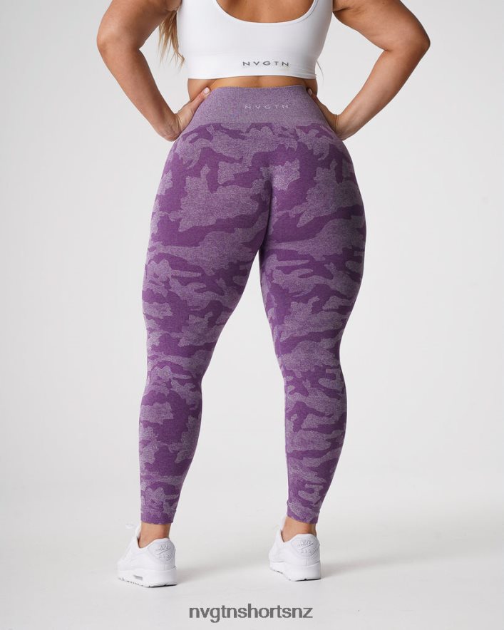 NVGTN Women Camo Seamless Leggings 8204ZJ658 Violet Fitness