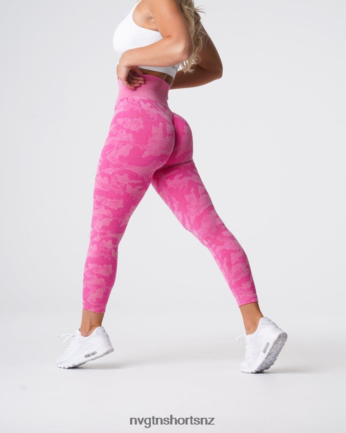 NVGTN Women Camo Seamless Leggings 8204ZJ659 Bubble Gum Pink Fitness