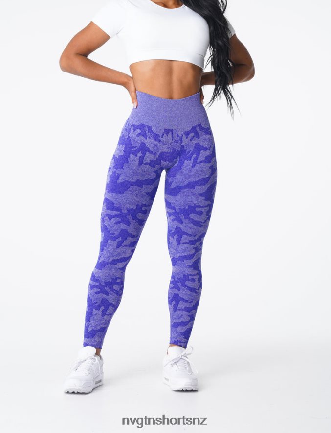 NVGTN Women Camo Seamless Leggings 8204ZJ667 Electric Blue Fitness