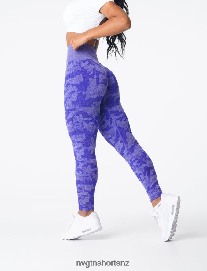 NVGTN Women Camo Seamless Leggings 8204ZJ667 Electric Blue Fitness