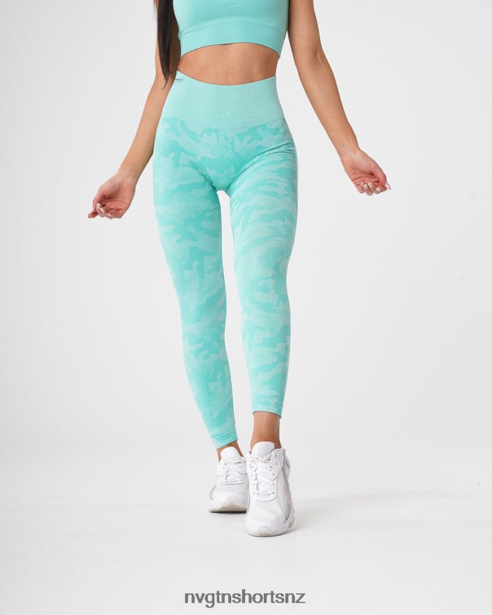 NVGTN Women Camo Seamless Leggings 8204ZJ668 Mint Fitness
