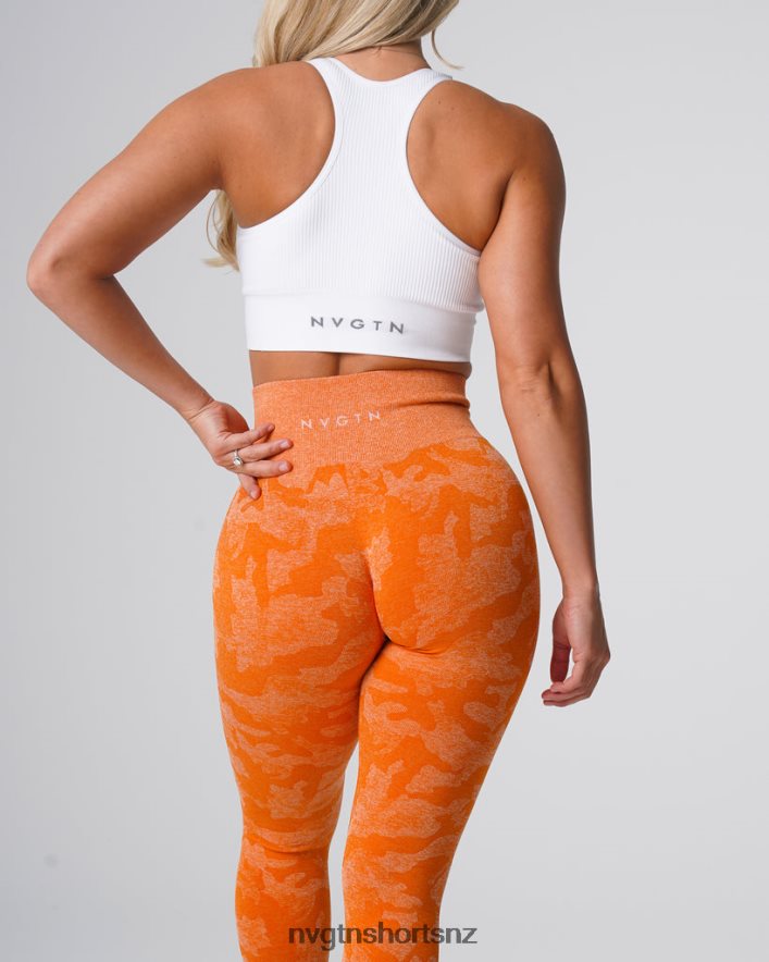 NVGTN Women Camo Seamless Leggings 8204ZJ669 Burnt Orange Fitness