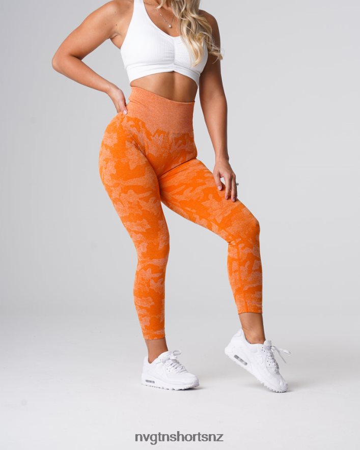 NVGTN Women Camo Seamless Leggings 8204ZJ669 Burnt Orange Fitness