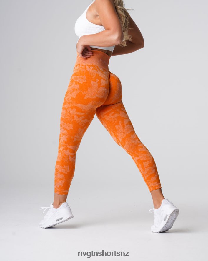 NVGTN Women Camo Seamless Leggings 8204ZJ669 Burnt Orange Fitness