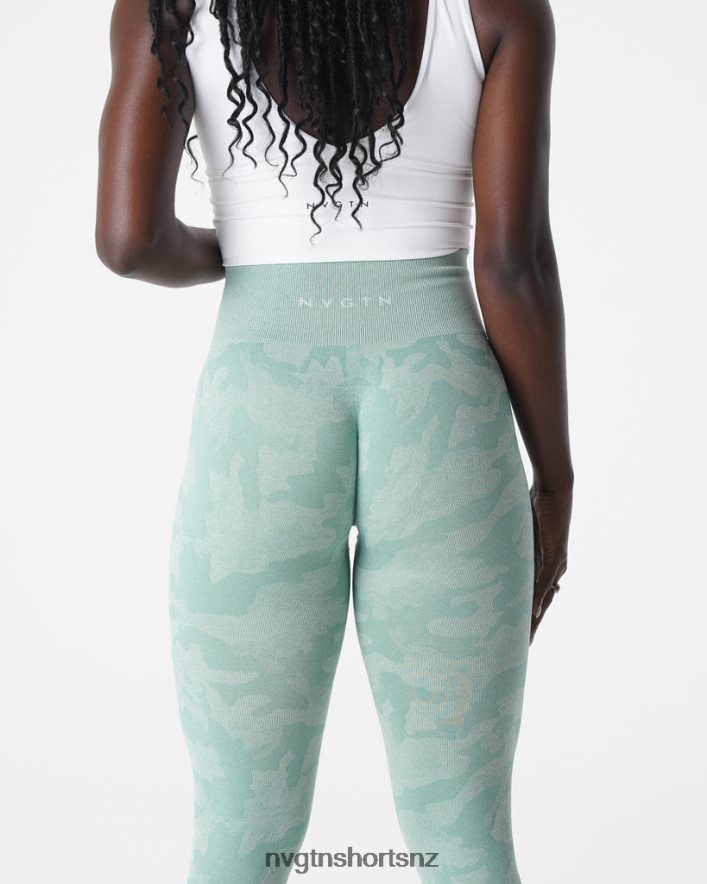 NVGTN Women Camo Seamless Leggings 8204ZJ672 Sage Green Fitness