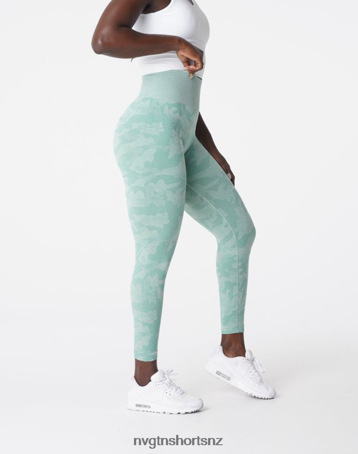 NVGTN Women Camo Seamless Leggings 8204ZJ672 Sage Green Fitness