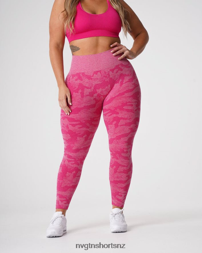 NVGTN Women Camo Seamless Leggings 8204ZJ673 Fuchsia Fitness