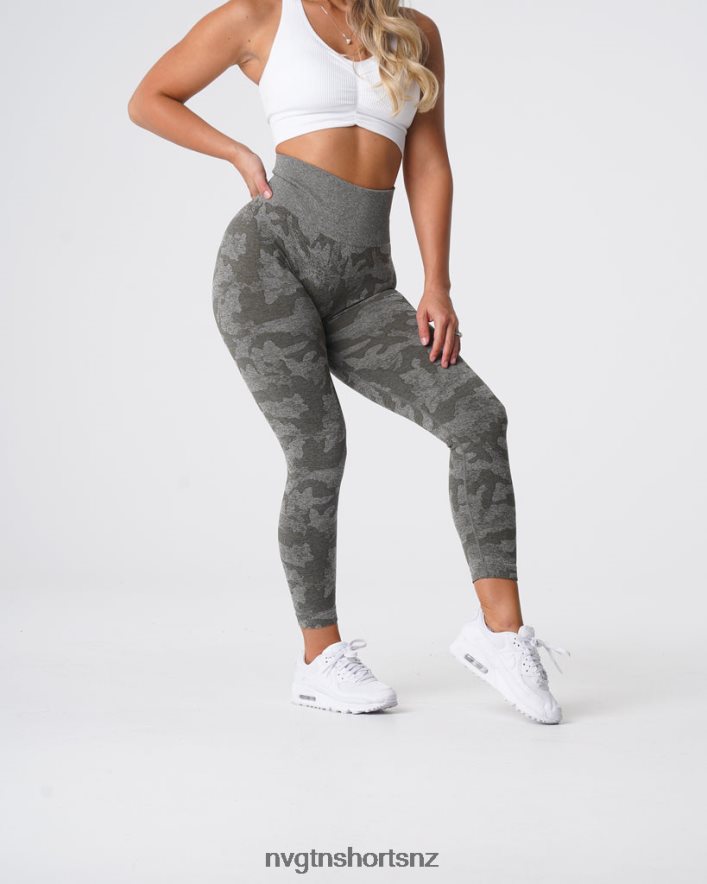 NVGTN Women Camo Seamless Leggings 8204ZJ675 Khaki Green Fitness