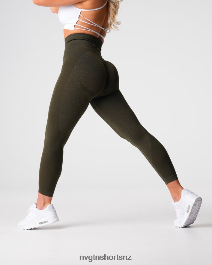NVGTN Women Contour 2.0 Seamless Leggings 8204ZJ492 Olive Fitness