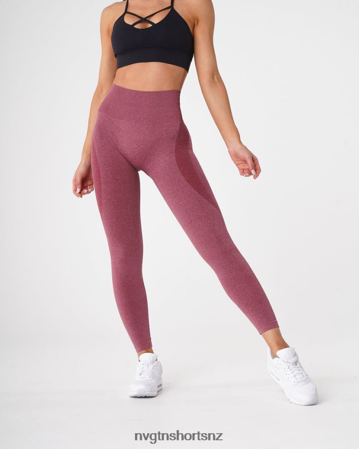 NVGTN Women Contour Seamless Leggings 8204ZJ515 Maroon Fitness