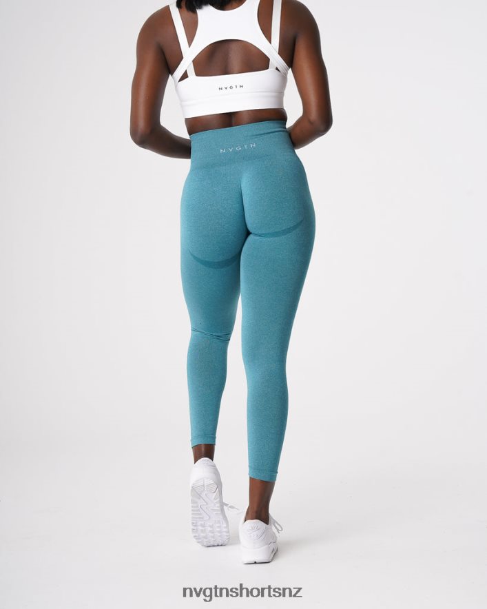 NVGTN Women Contour Seamless Leggings 8204ZJ534 Teal Fitness