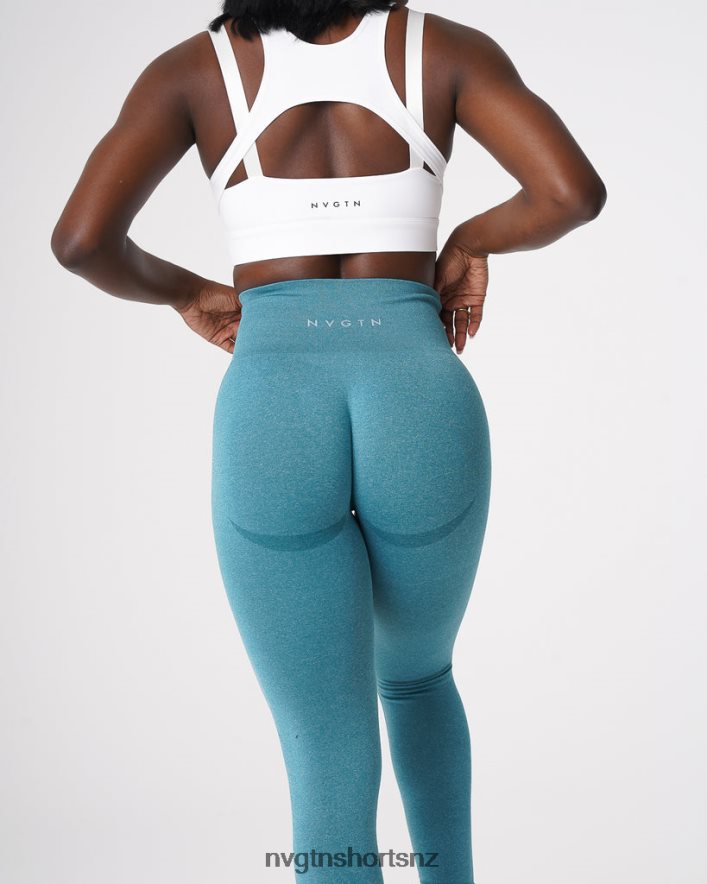 NVGTN Women Contour Seamless Leggings 8204ZJ534 Teal Fitness