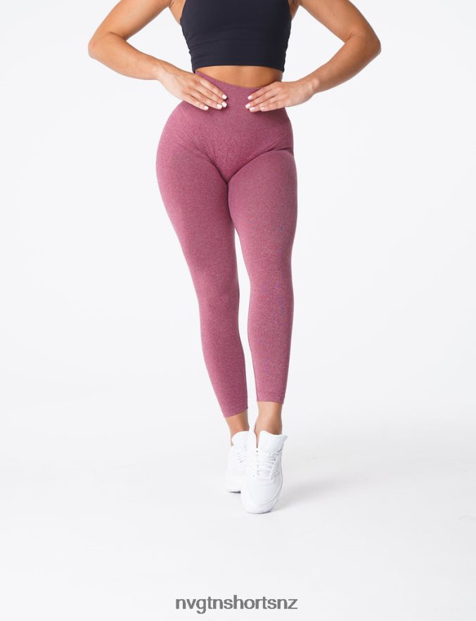 NVGTN Women Curve Seamless Leggings 8204ZJ620 Maroon Fitness