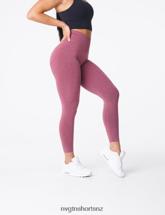 NVGTN Women Curve Seamless Leggings 8204ZJ620 Maroon Fitness