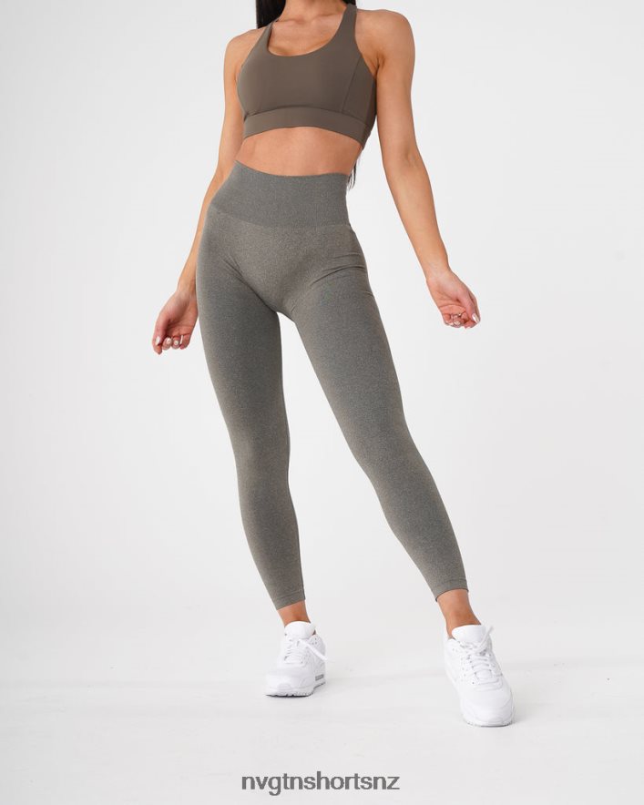 NVGTN Women Curve Seamless Leggings 8204ZJ628 Khaki Green Fitness