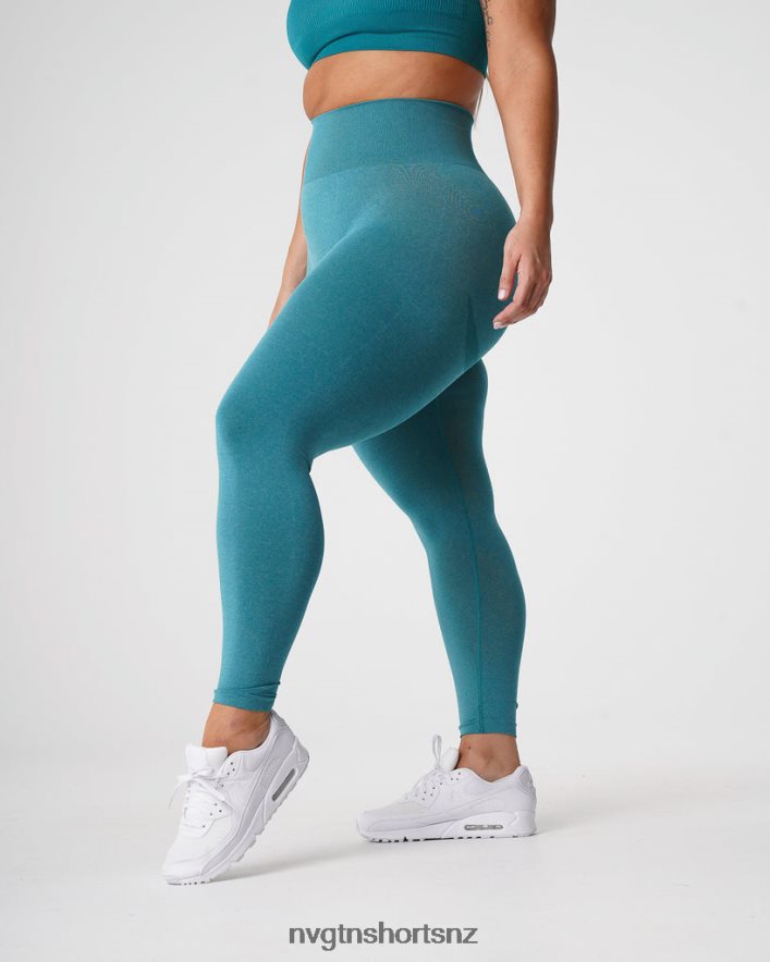 NVGTN Women Curve Seamless Leggings 8204ZJ639 Teal Fitness
