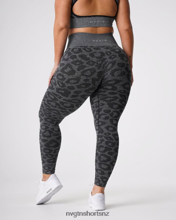 NVGTN Women Leopard Seamless Leggings 8204ZJ676 Black Speckled Fitness