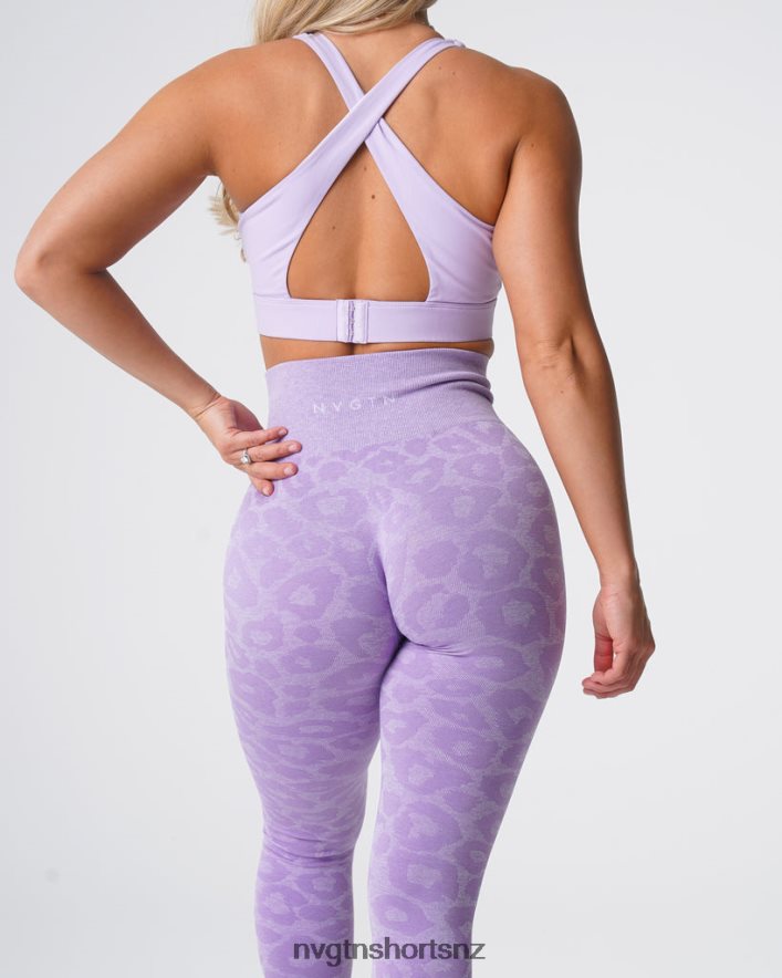 NVGTN Women Leopard Seamless Leggings 8204ZJ688 Lilac Fitness