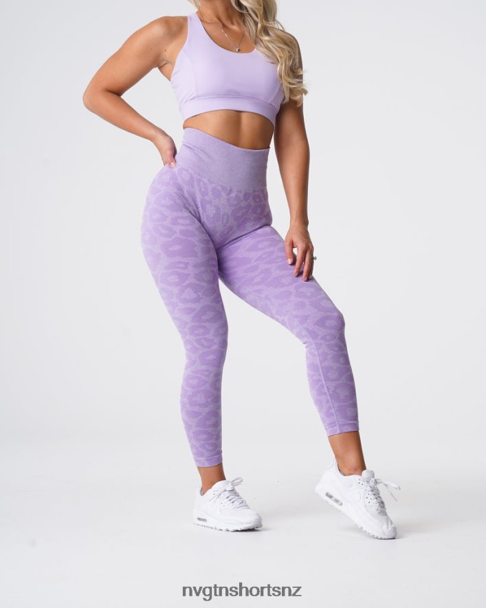 NVGTN Women Leopard Seamless Leggings 8204ZJ688 Lilac Fitness