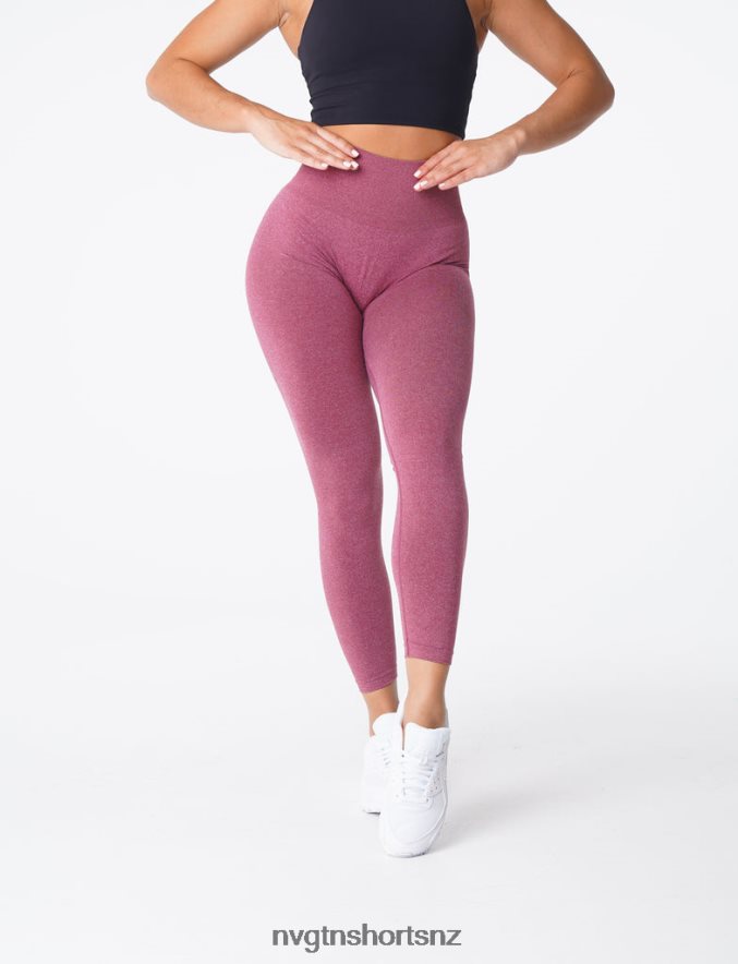 NVGTN Women NV Seamless Leggings 8204ZJ580 Maroon Fitness
