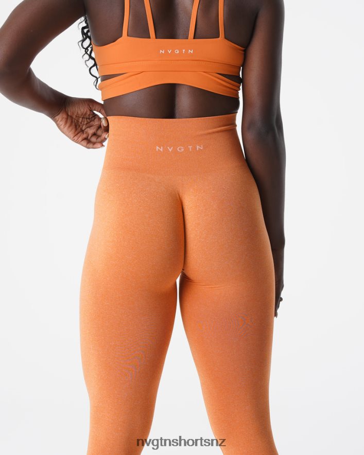 NVGTN Women NV Seamless Leggings 8204ZJ589 Burnt Orange Fitness