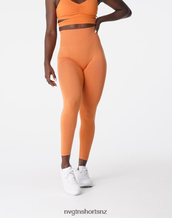 NVGTN Women NV Seamless Leggings 8204ZJ589 Burnt Orange Fitness