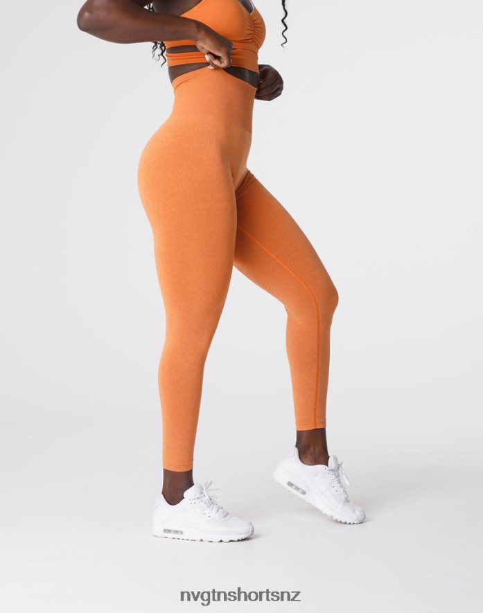 NVGTN Women NV Seamless Leggings 8204ZJ589 Burnt Orange Fitness