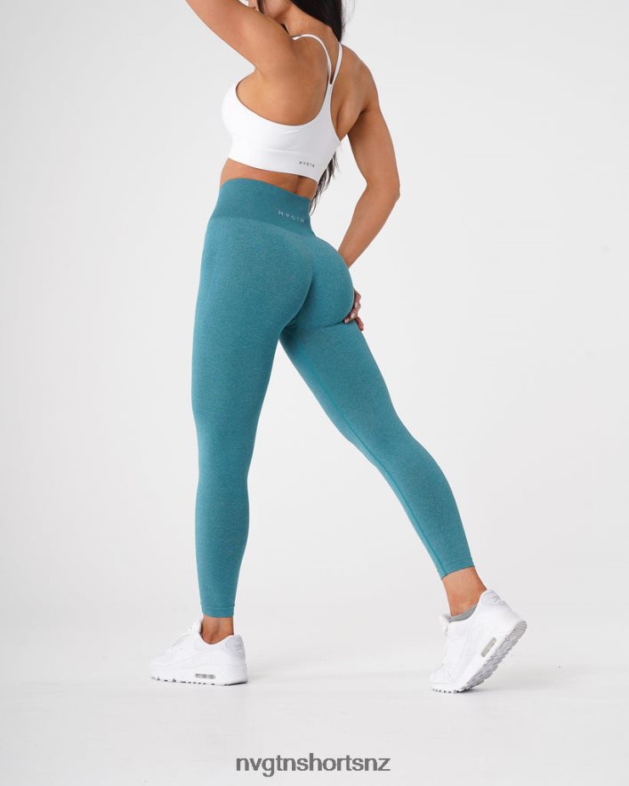 NVGTN Women NV Seamless Leggings 8204ZJ596 Teal Fitness