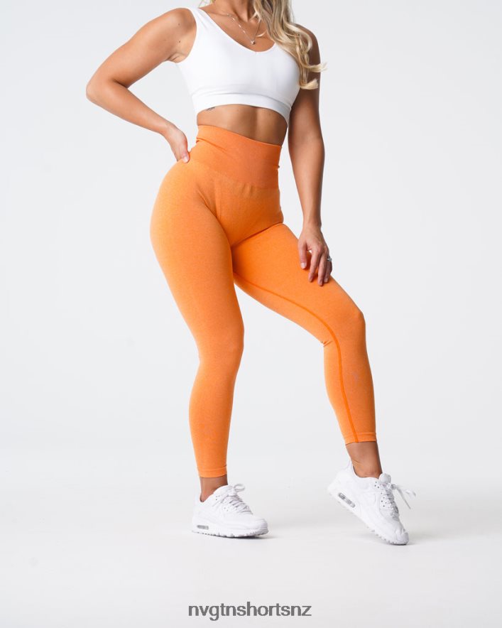 NVGTN Women NV Seamless Leggings 8204ZJ598 Sunset Orange Fitness