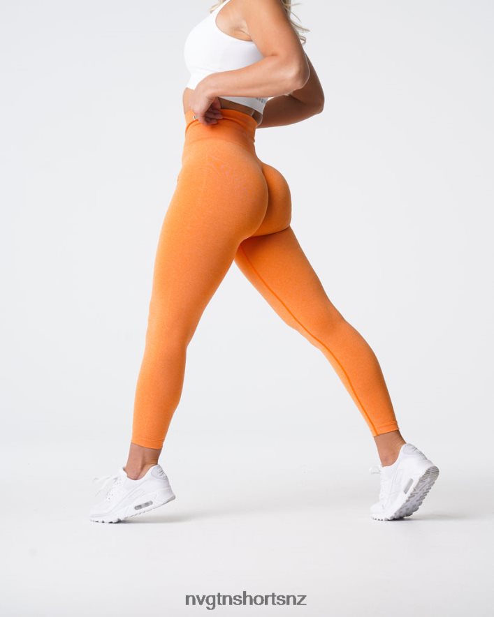 NVGTN Women NV Seamless Leggings 8204ZJ598 Sunset Orange Fitness