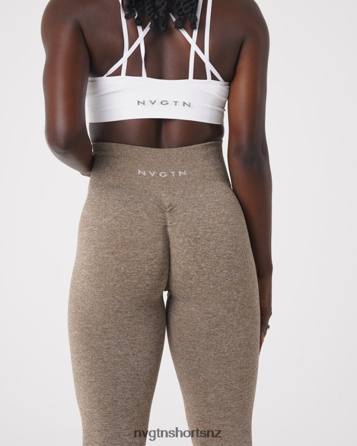NVGTN Women Scrunch Seamless Leggings 8204ZJ562 Mocha Fitness