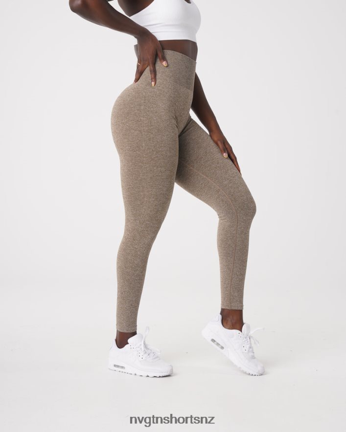 NVGTN Women Scrunch Seamless Leggings 8204ZJ562 Mocha Fitness