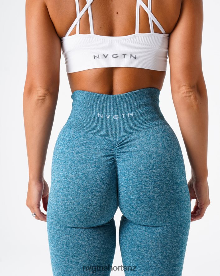 NVGTN Women Scrunch Seamless Leggings 8204ZJ643 Teal Fitness
